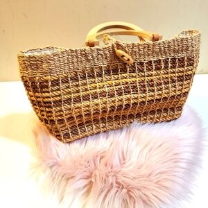 Talbots straw bag
